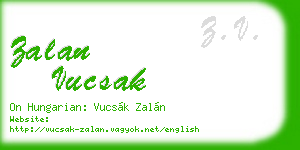 zalan vucsak business card